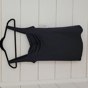 NWT CALVIN KLEIN size 10 black one piece swimsuit